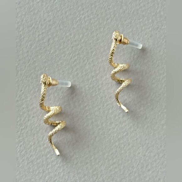 snake earrings A778 - Picture 3 of 4